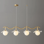Evenielis Floral Brass Chandelier - Lamp Outdoor