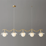 Evenielis Floral Brass Chandelier - Lamp Outdoor