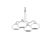 Persimmon Chandelier - Lamp Outdoor