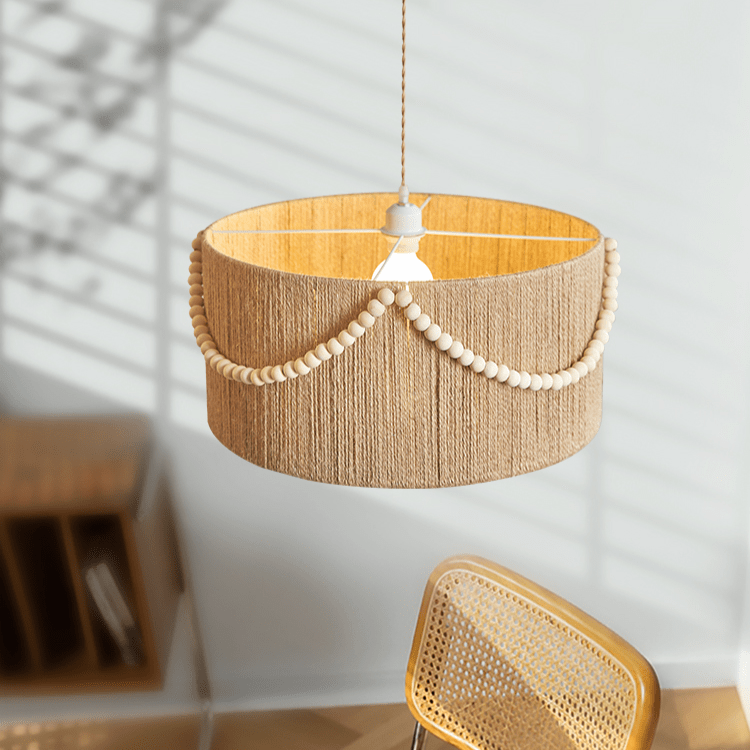 Beaded Boho Pendant Lamp - Lamp Outdoor