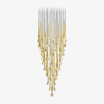 Cicarir Gradient Gold Glass Chandelier - Lamp Outdoor