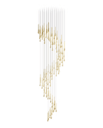 Cicarir Gradient Gold Glass Chandelier - Lamp Outdoor