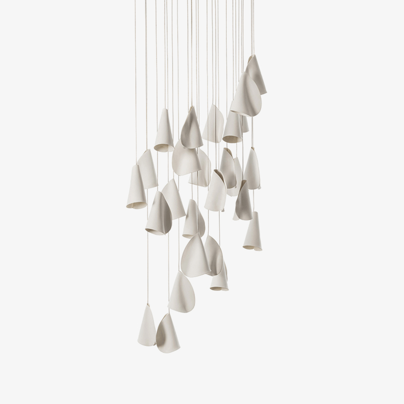Olshaion Geometric Ceramic Pendant Light - Lamp Outdoor
