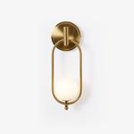 Cumirisra Modern Minimalist Brass Glass Wall Light - Lamp Outdoor