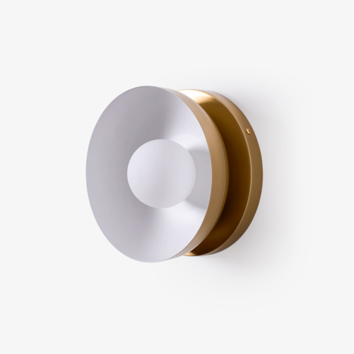 Vethaora Modern Minimalist Solar Eclipse Brass Glass Wall Light - Lamp Outdoor