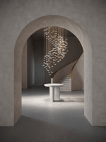 Nephele Crystal Leaf Chandelier - Lamp Outdoor