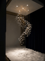 Cezorisra Luxury Brass Linear Chandelier - Lamp Outdoor