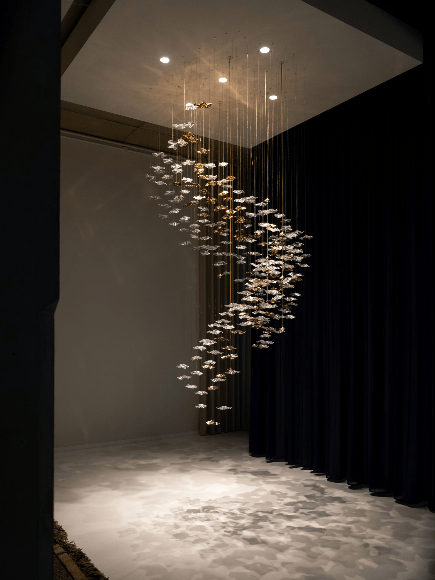 Cezorisra Luxury Brass Linear Chandelier - Lamp Outdoor