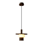 Zephaan Traditional Art Classic Glass Wood Pendant Light - Lamp Outdoor