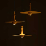 Wooden Spin Pendant Light - Lamp Outdoor