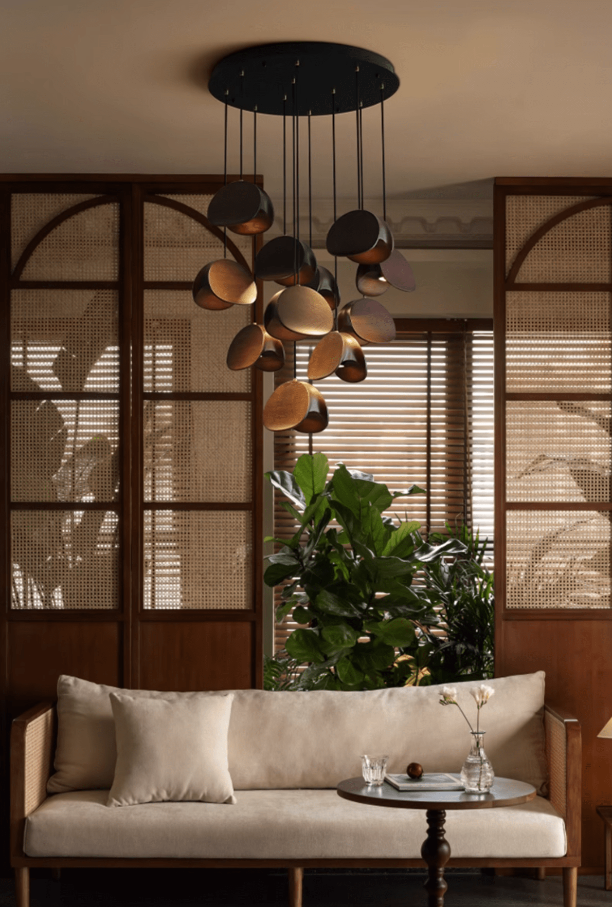 Tavro Minimalist Wood Pendant Light - Lamp Outdoor
