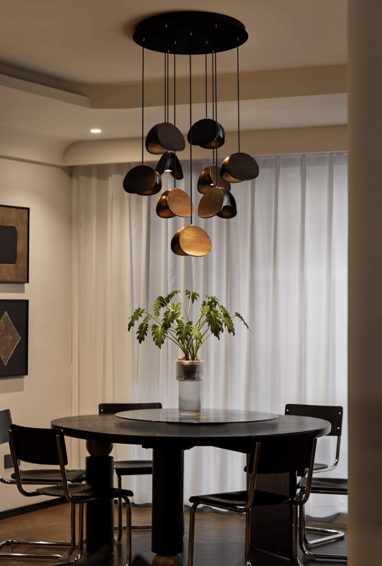 Tavro Minimalist Wood Pendant Light - Lamp Outdoor