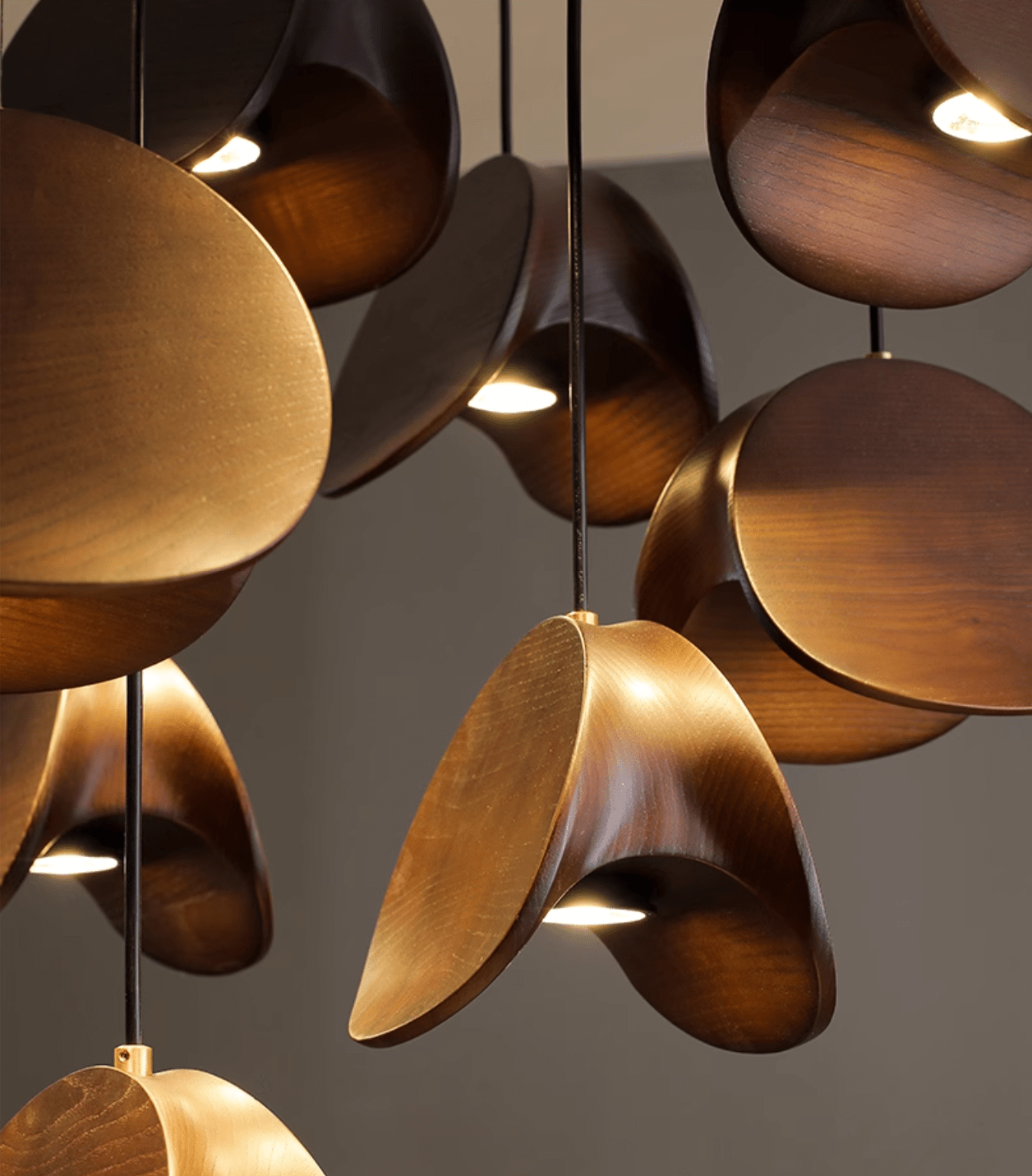 Tavro Minimalist Wood Pendant Light - Lamp Outdoor