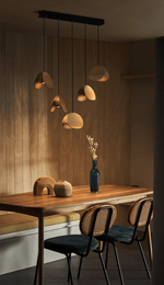 Tavro Minimalist Wood Pendant Light - Lamp Outdoor