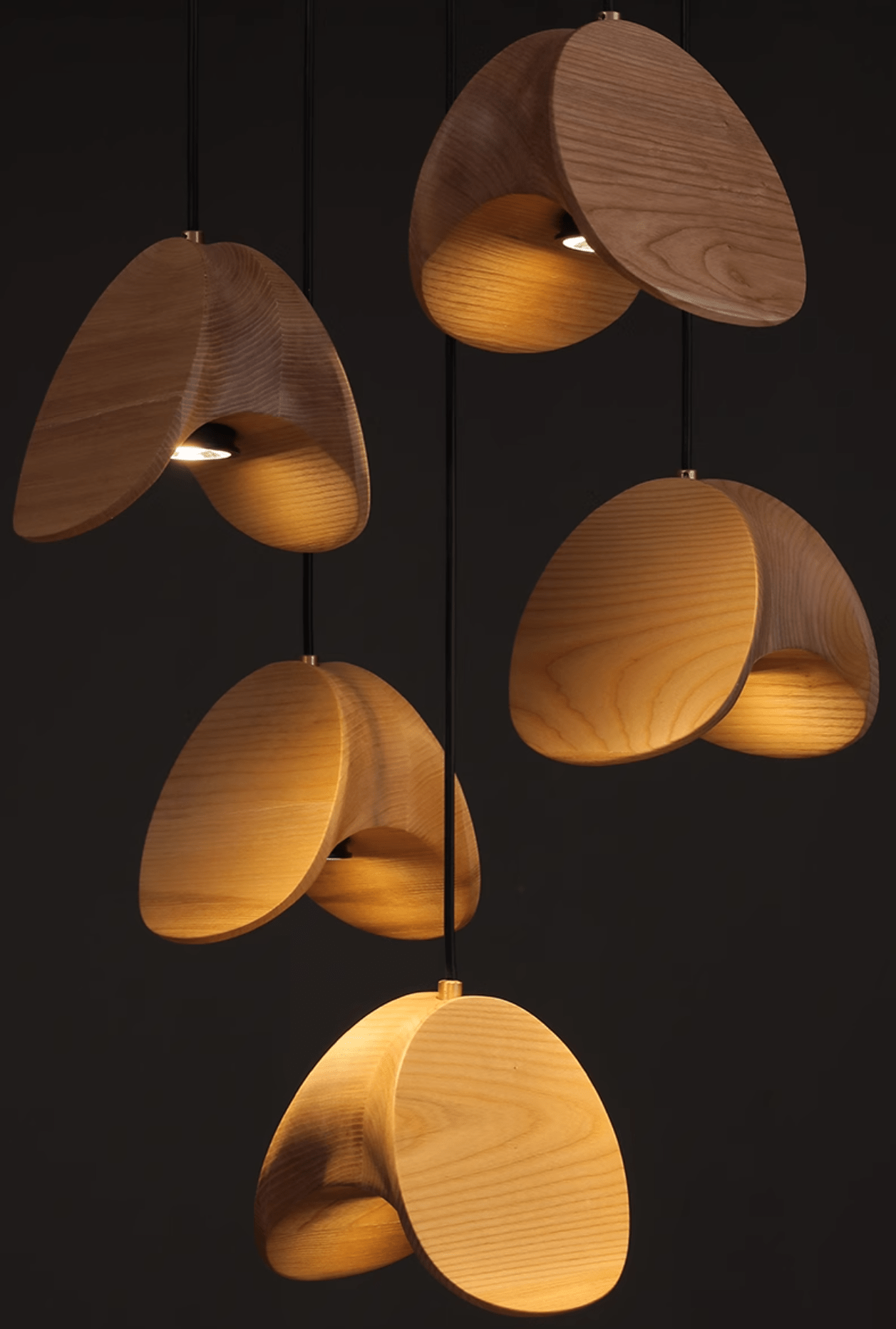 Tavro Minimalist Wood Pendant Light - Lamp Outdoor