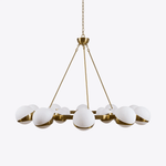 LuminaSphere Modern Brass Chandelier - Lamp Outdoor