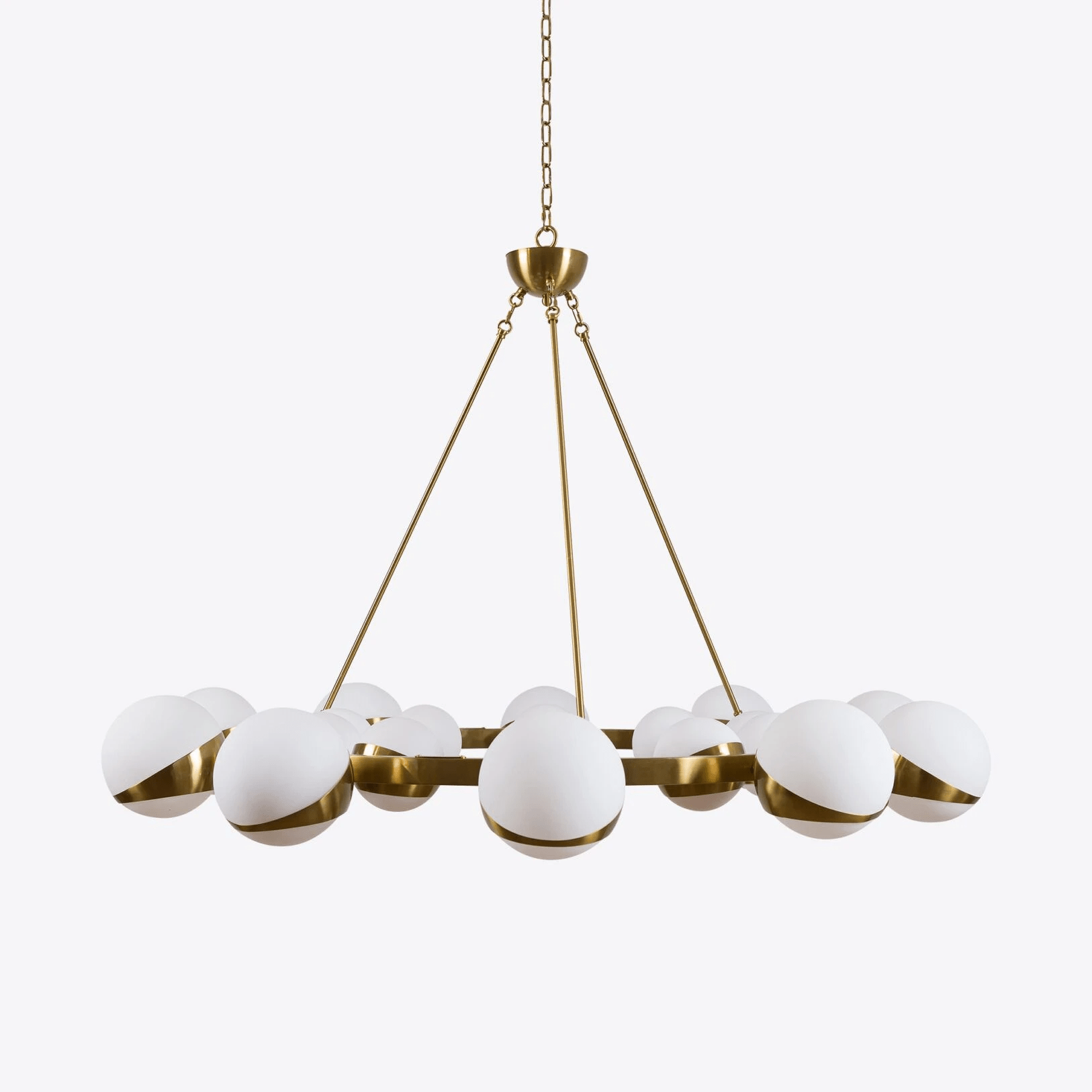 LuminaSphere Modern Brass Chandelier - Lamp Outdoor