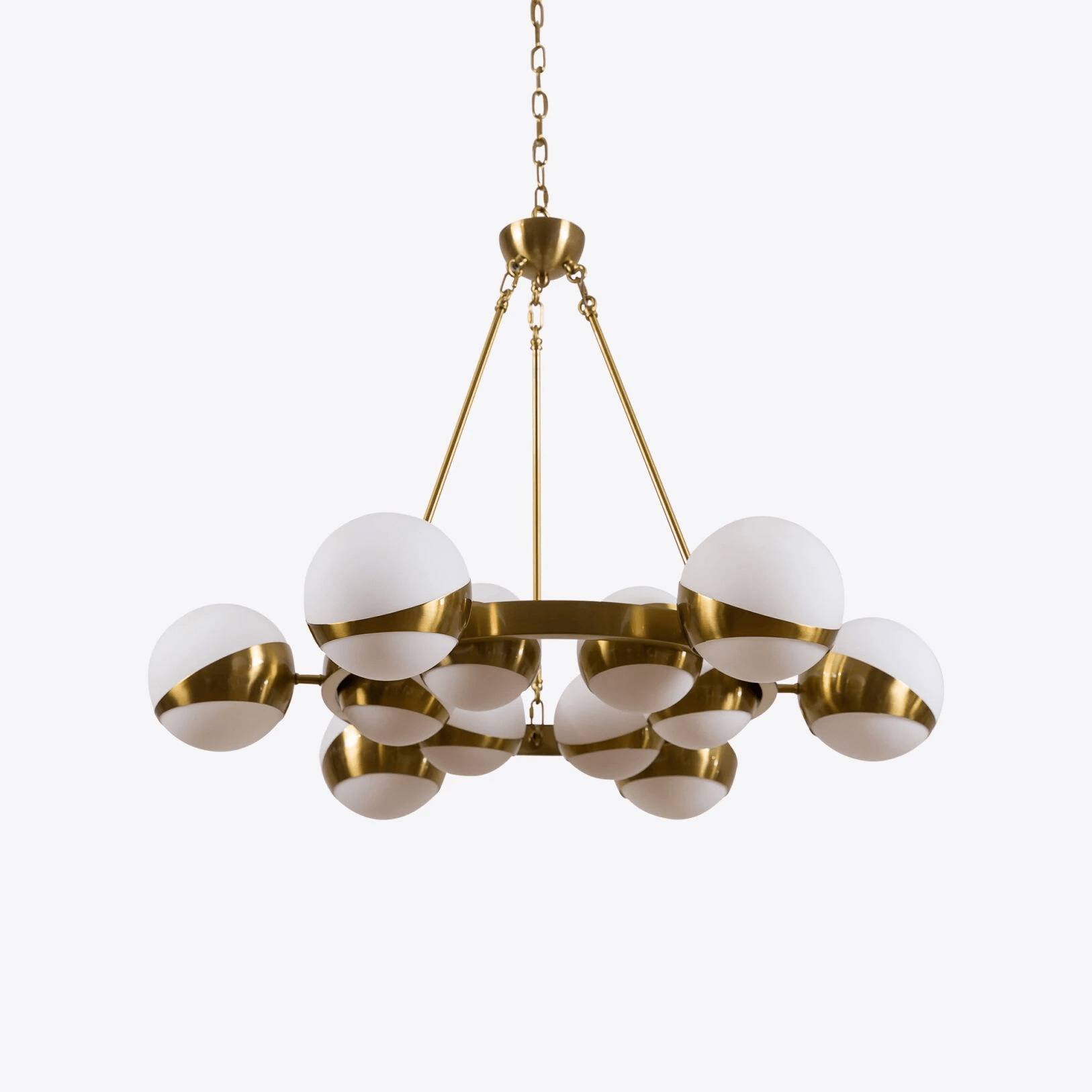 LuminaSphere Modern Brass Chandelier - Lamp Outdoor