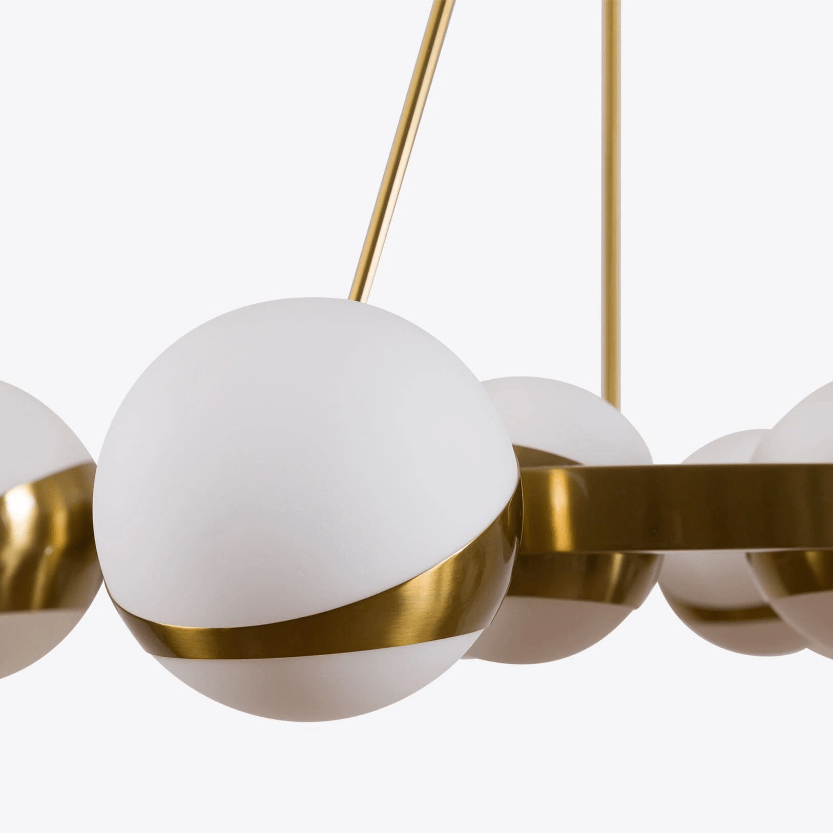 LuminaSphere Modern Brass Chandelier - Lamp Outdoor