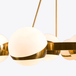 LuminaSphere Modern Brass Chandelier - Lamp Outdoor