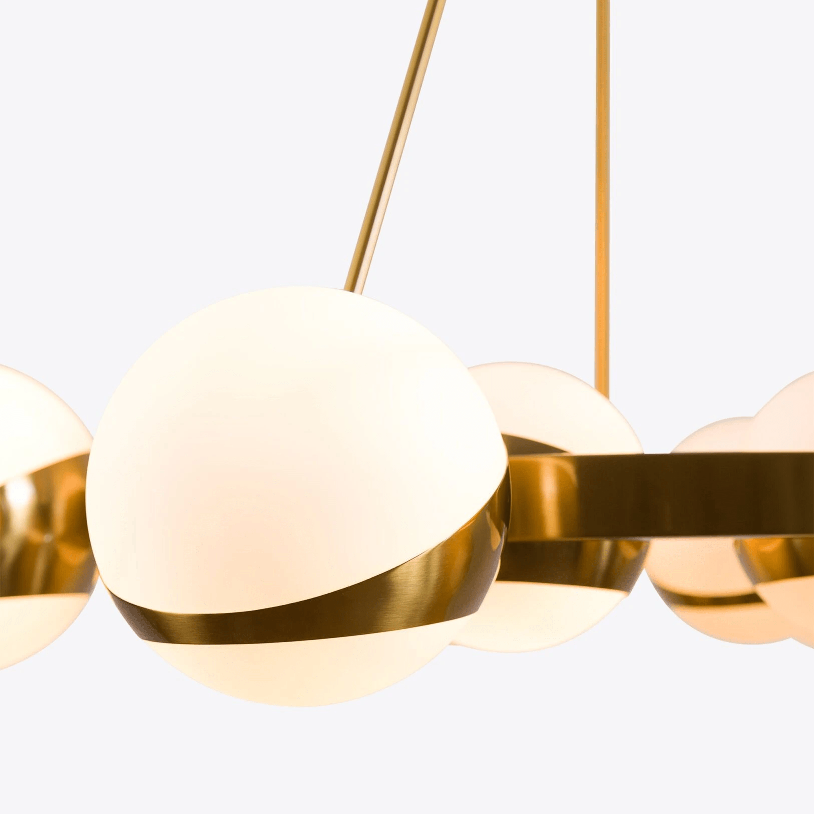 LuminaSphere Modern Brass Chandelier - Lamp Outdoor