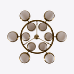 LuminaSphere Modern Brass Chandelier - Lamp Outdoor