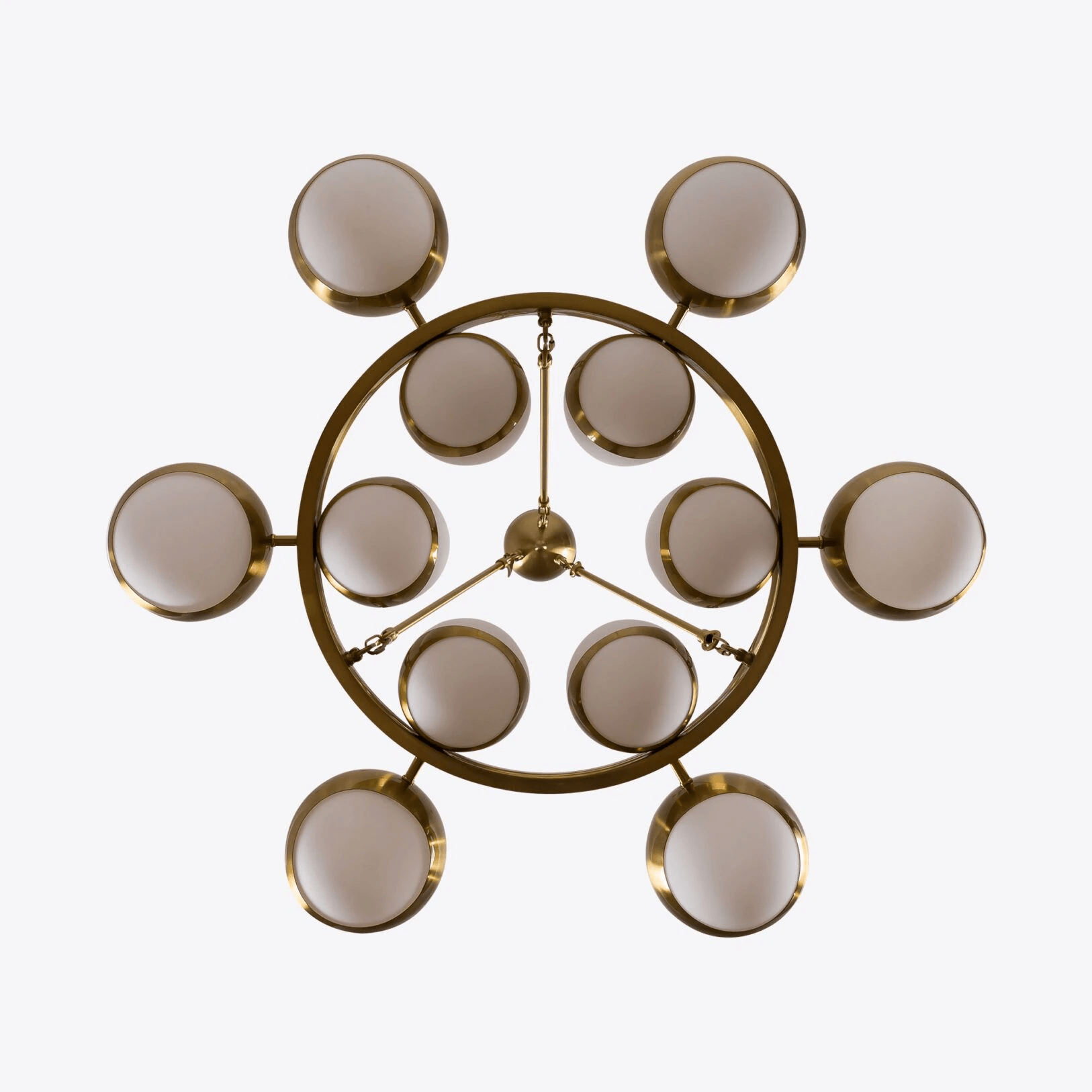 LuminaSphere Modern Brass Chandelier - Lamp Outdoor