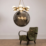 LuminaSphere Modern Brass Chandelier - Lamp Outdoor