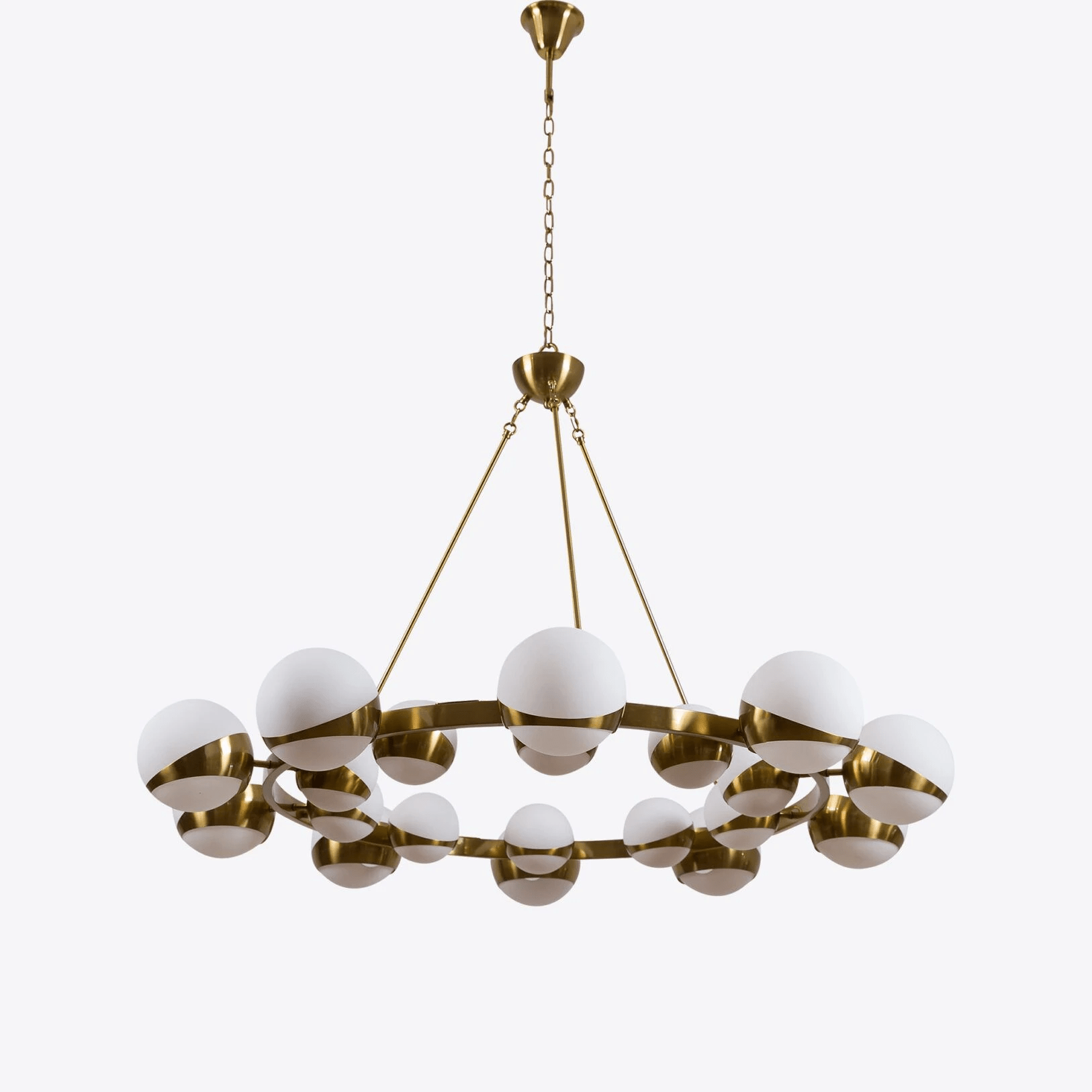 LuminaSphere Modern Brass Chandelier - Lamp Outdoor