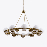 LuminaSphere Modern Brass Chandelier - Lamp Outdoor