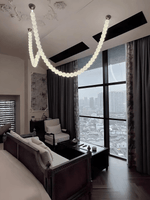PearlCascade Glass Bead Chandelier - Lamp Outdoor