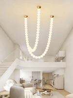 PearlCascade Glass Bead Chandelier - Lamp Outdoor