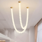PearlCascade Glass Bead Chandelier - Lamp Outdoor
