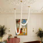 PearlCascade Glass Bead Chandelier - Lamp Outdoor