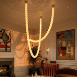PearlCascade Glass Bead Chandelier - Lamp Outdoor