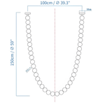 PearlCascade Glass Bead Chandelier - Lamp Outdoor