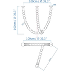 PearlCascade Glass Bead Chandelier - Lamp Outdoor