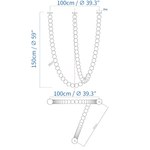 PearlCascade Glass Bead Chandelier - Lamp Outdoor