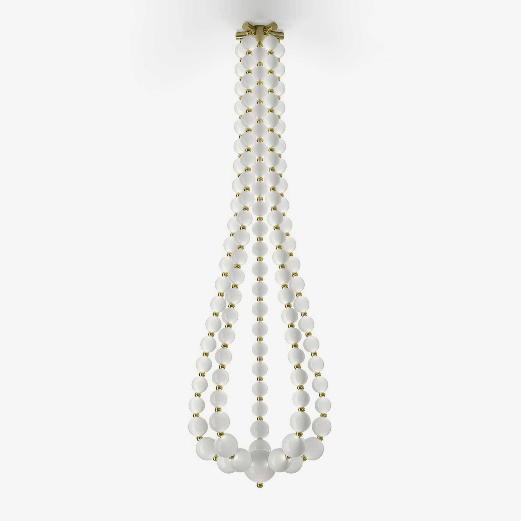PearlCascade Glass Bead Chandelier - Lamp Outdoor