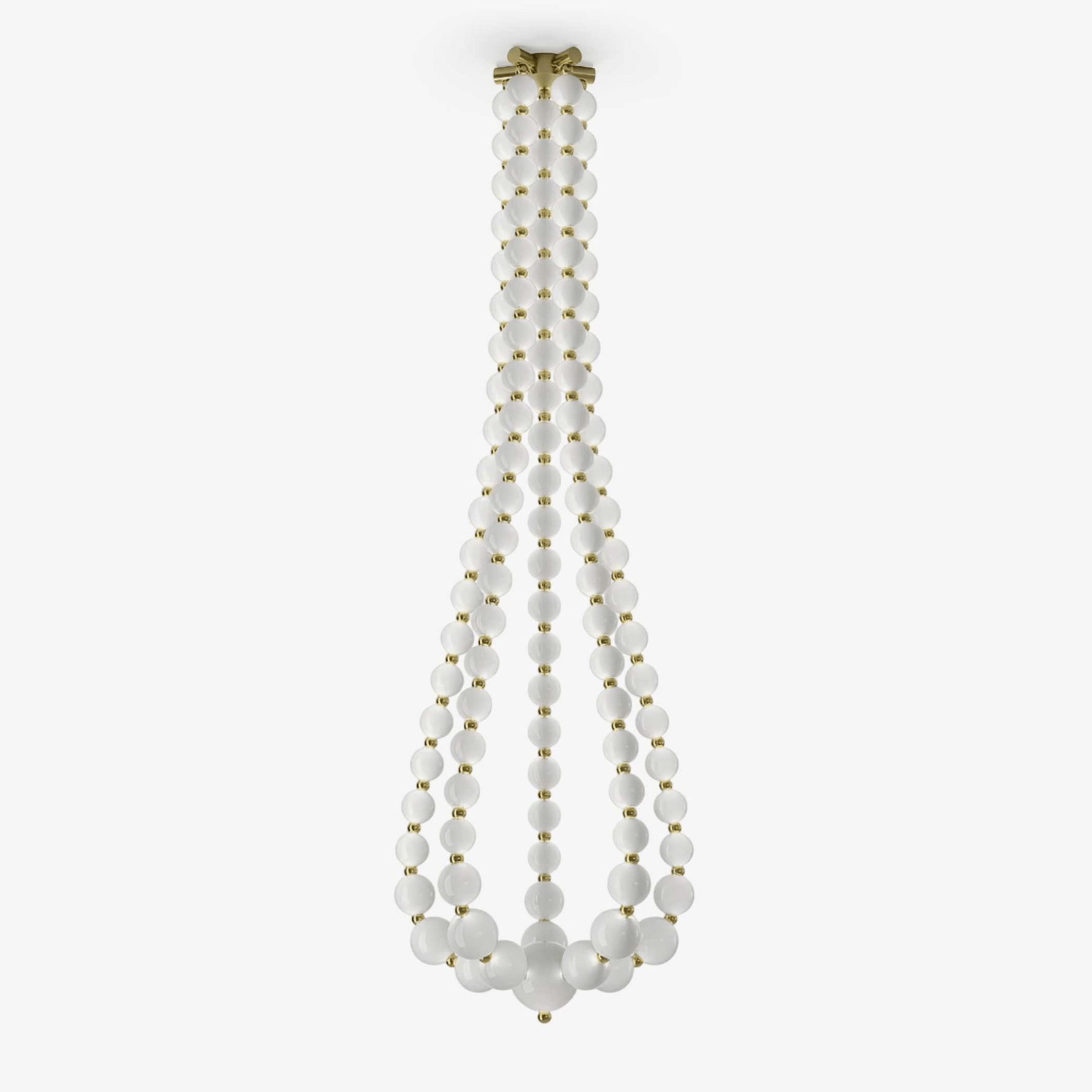 PearlCascade Glass Bead Chandelier - Lamp Outdoor