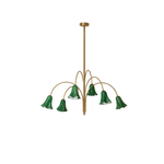 EmeraldBell Glass Pendant Chandelier - Lamp Outdoor