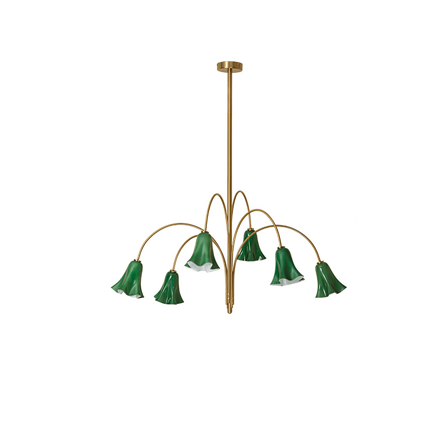 EmeraldBell Glass Pendant Chandelier - Lamp Outdoor