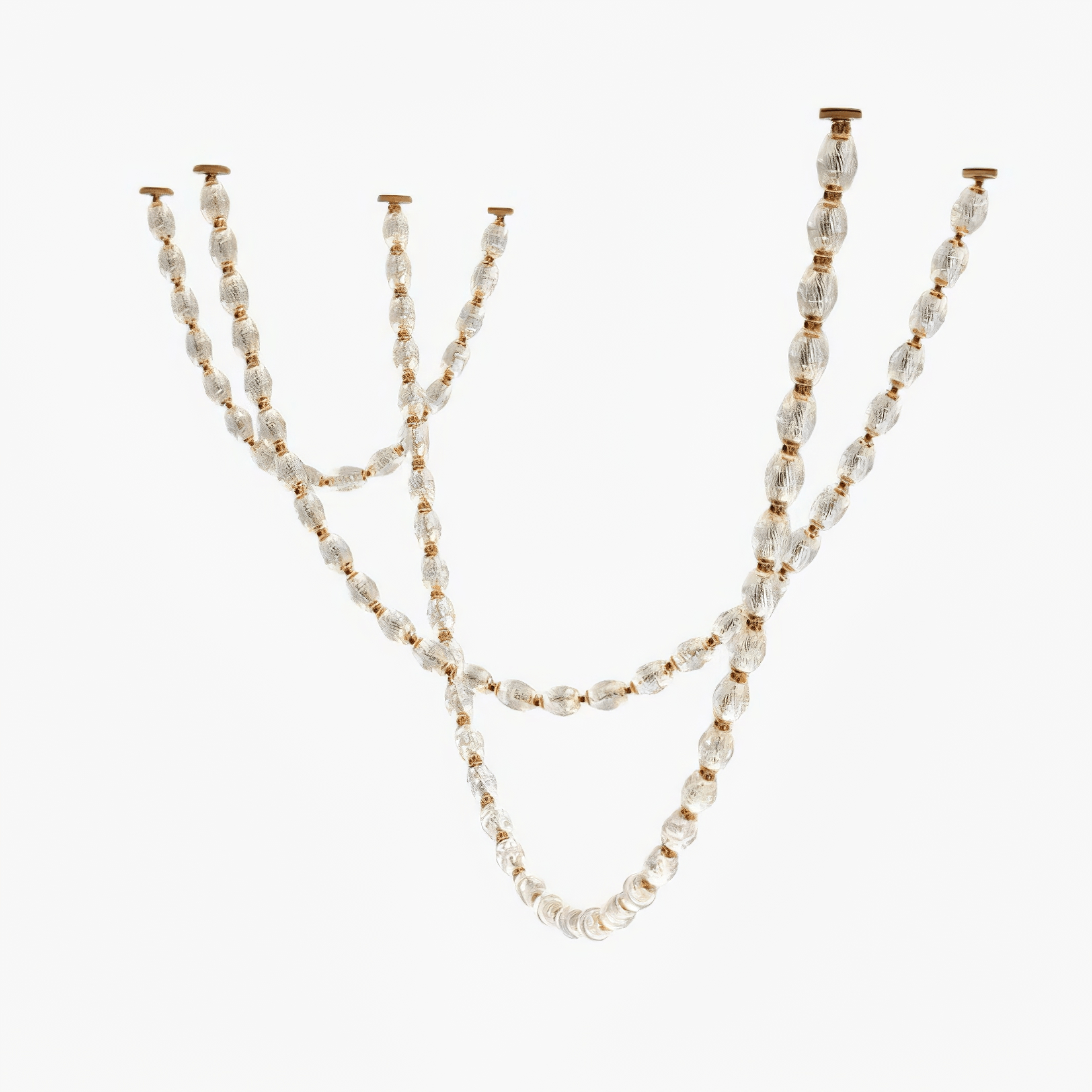 Pearlene Beaded Metal Chandelier - Lamp Outdoor