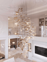 Nephele Crystal Leaf Chandelier - Lamp Outdoor
