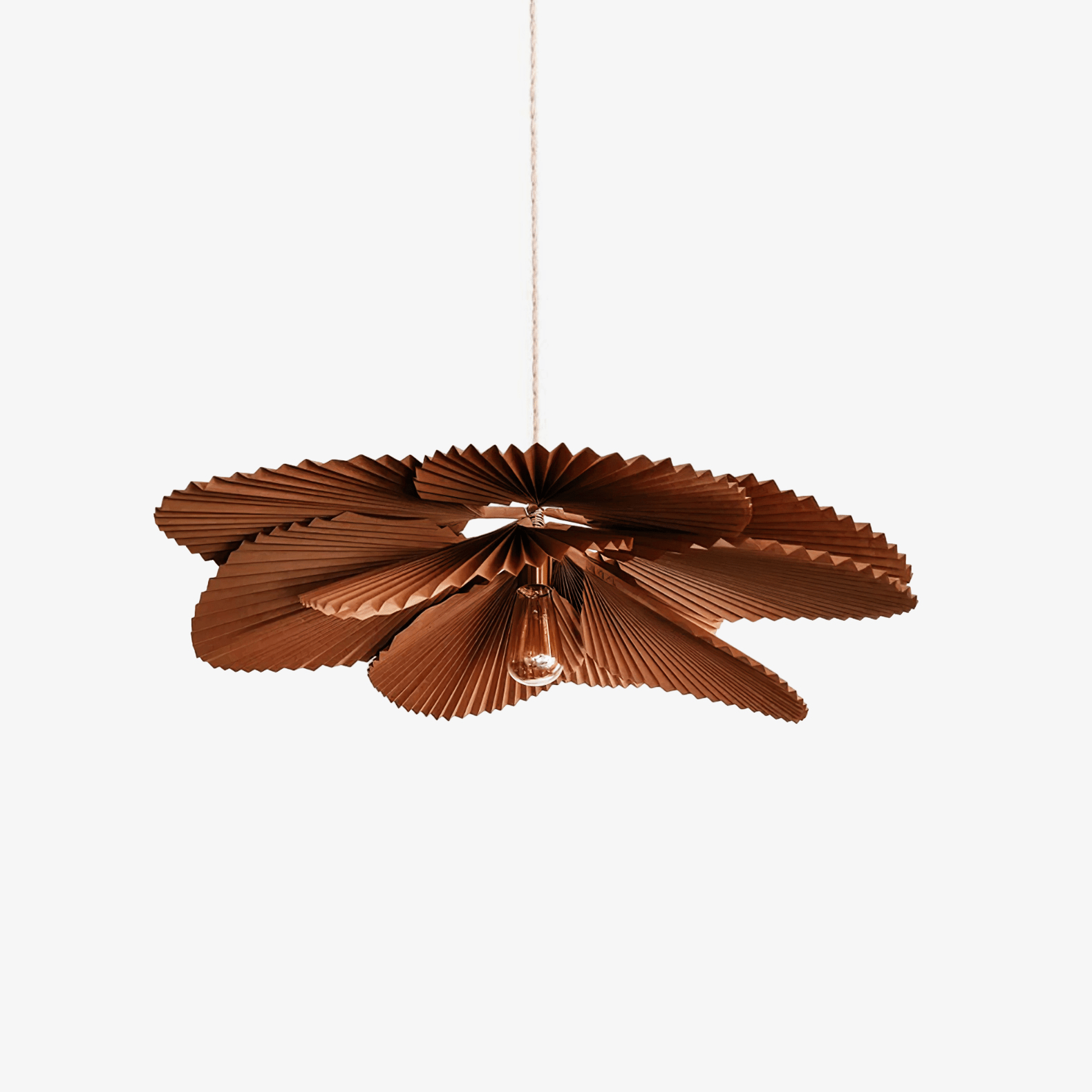 Folded Leaf Lotus Pendant Lamp - Lamp Outdoor