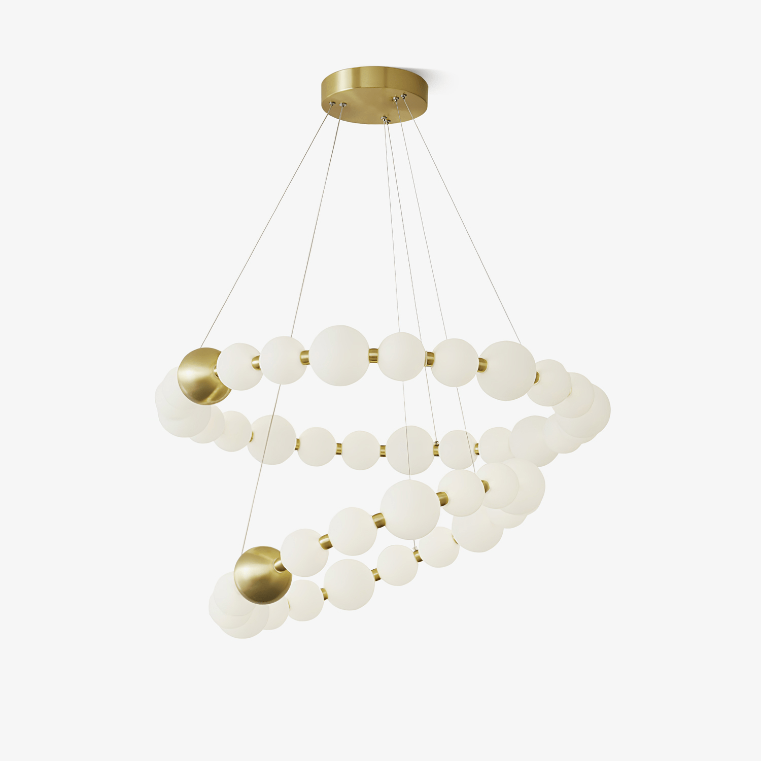 Cetalan Elegance Art Pearls Plastic Chandelier - Lamp Outdoor