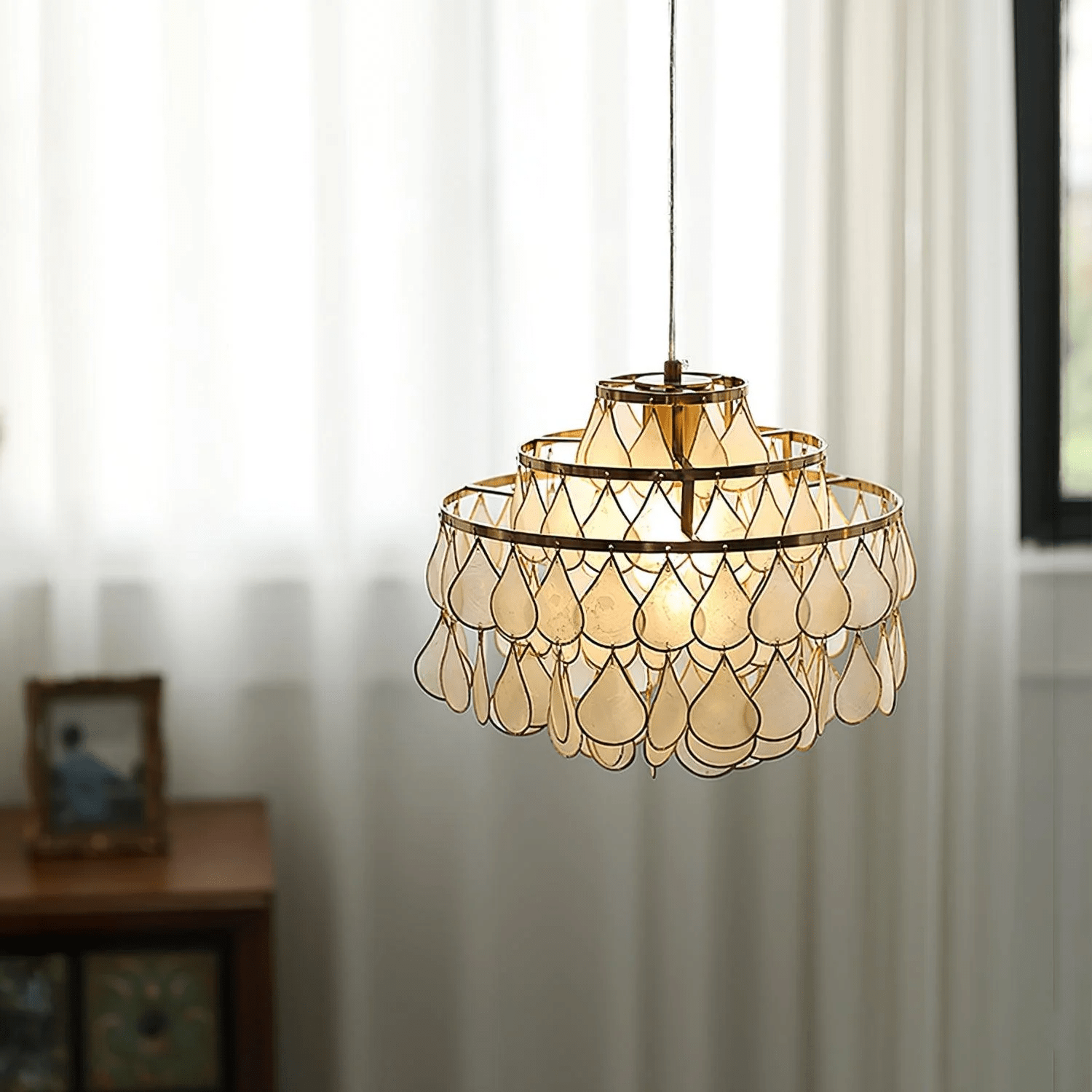 Teardrops Shell Chandelier - Lamp Outdoor