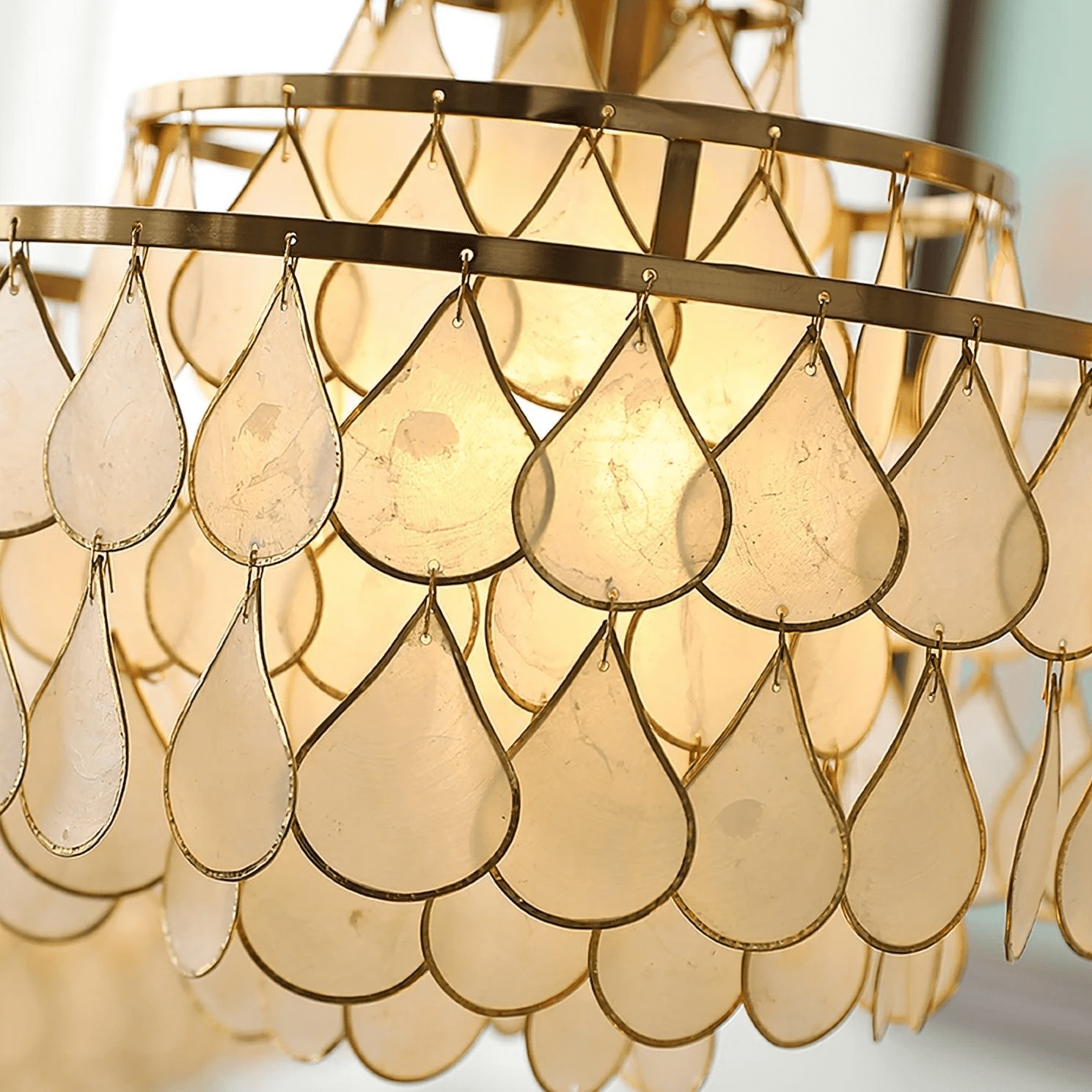 Teardrops Shell Chandelier - Lamp Outdoor