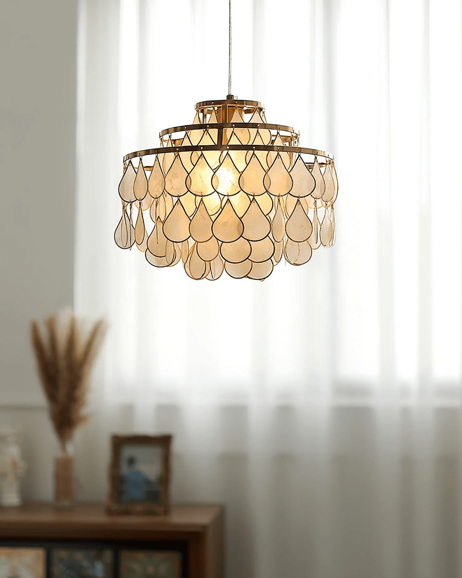Teardrops Shell Chandelier - Lamp Outdoor