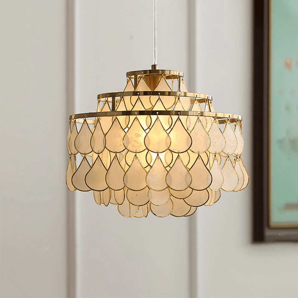 Teardrops Shell Chandelier - Lamp Outdoor